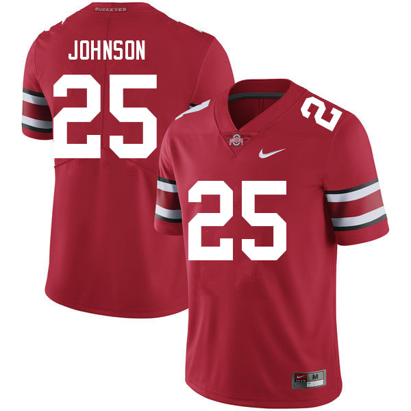 Ohio State Buckeyes #25 Jaylen Johnson College Football Jerseys Sale-Red